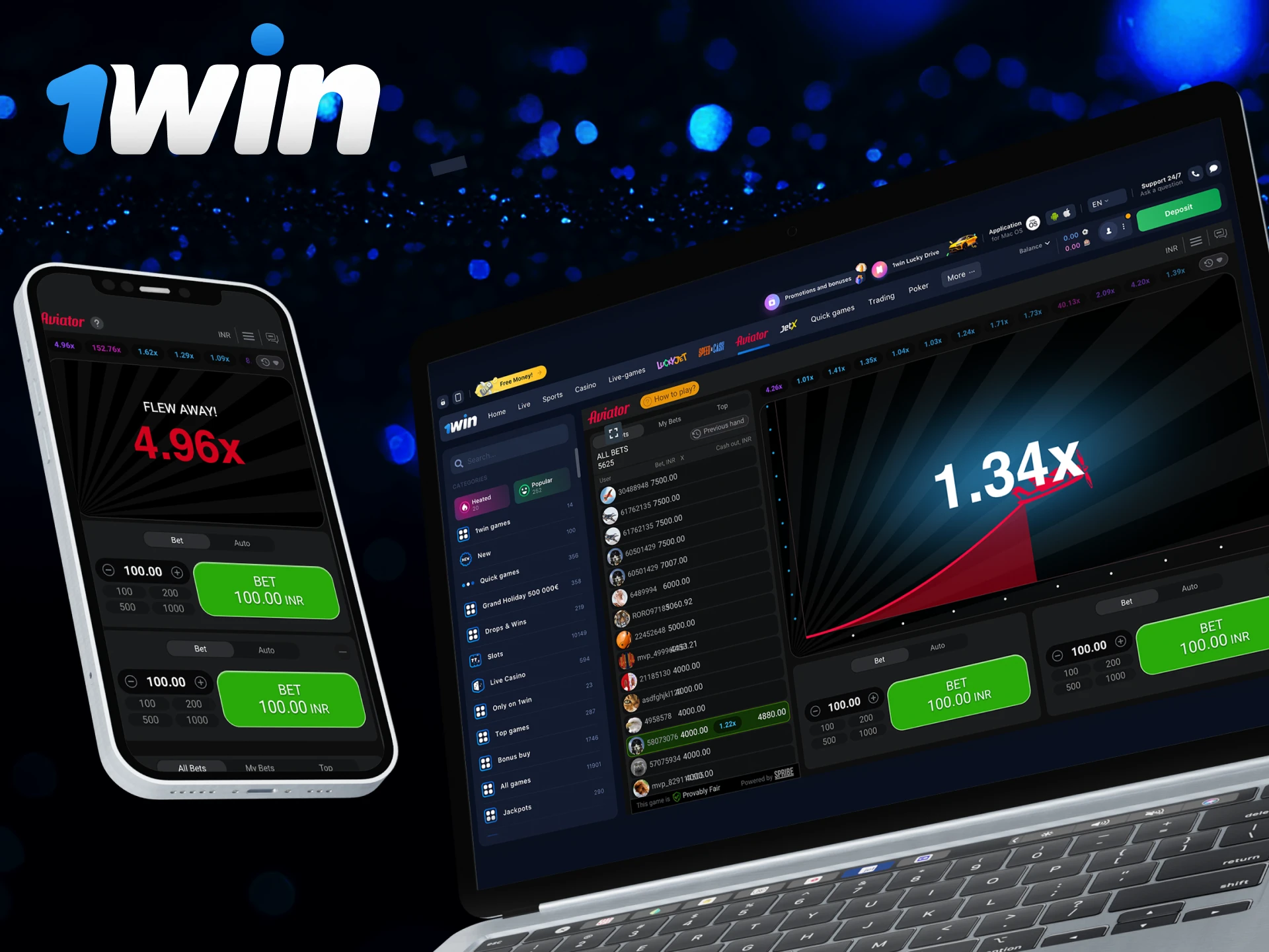 The Aviator game in the 1Win casino has a user-friendly interface and is suitable for both beginners and experienced players.