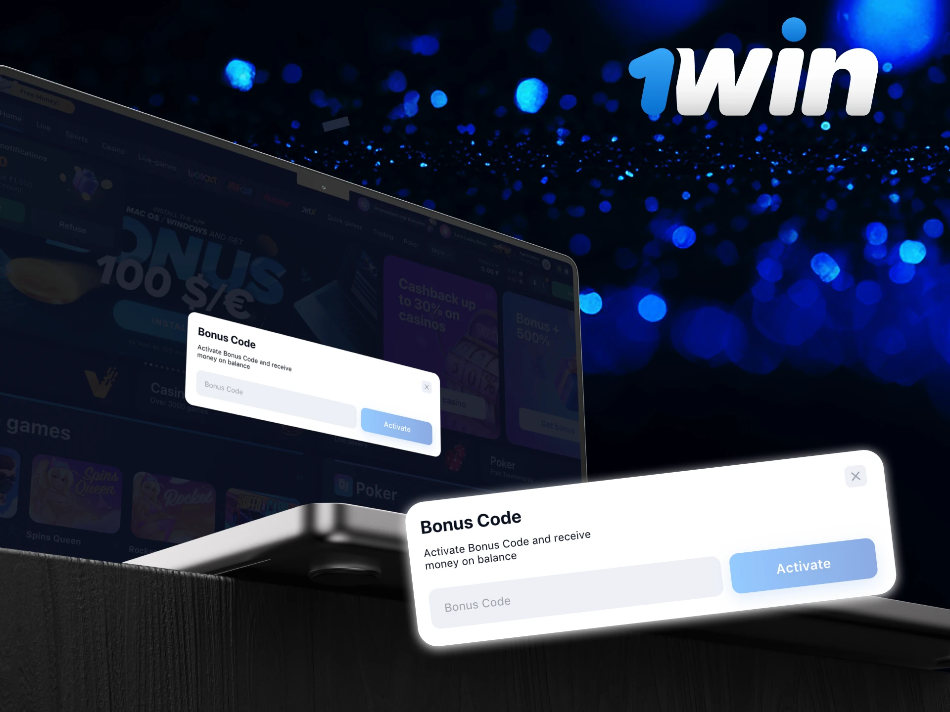 Are there promo codes for the Aviator game on the 1Win casino website.