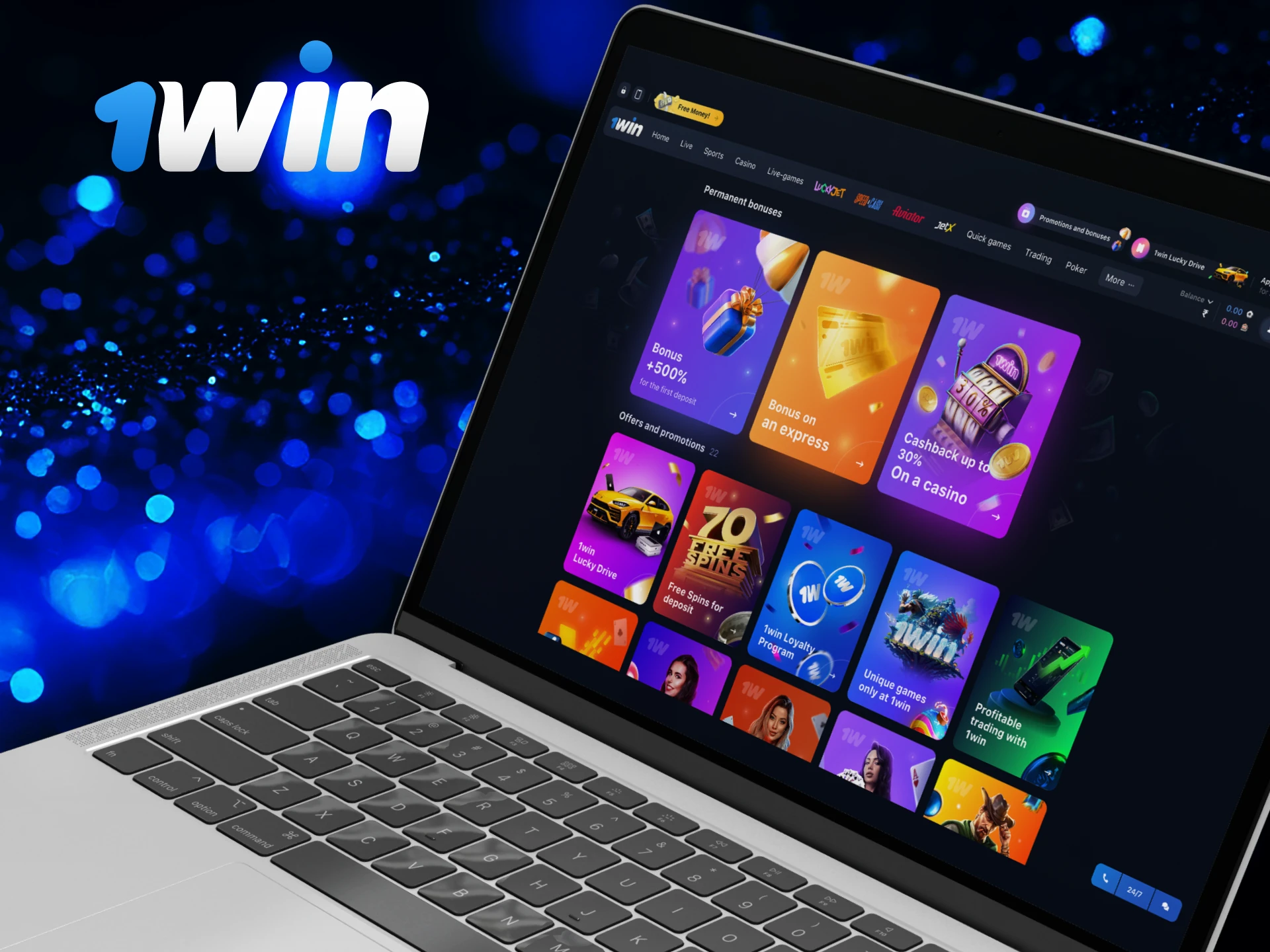 What are the bonuses at 1Win casino.