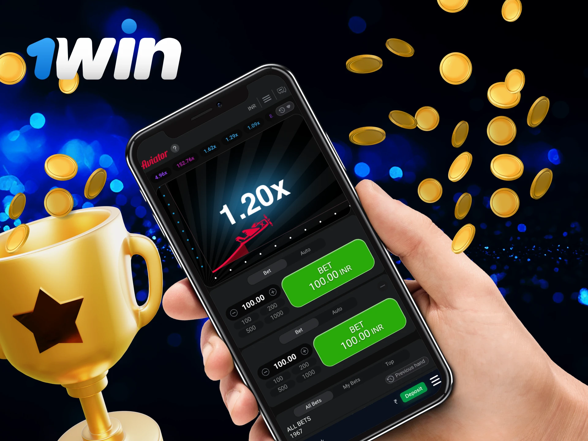 How can you increase your chances of winning in the Aviator game at 1Win casino.