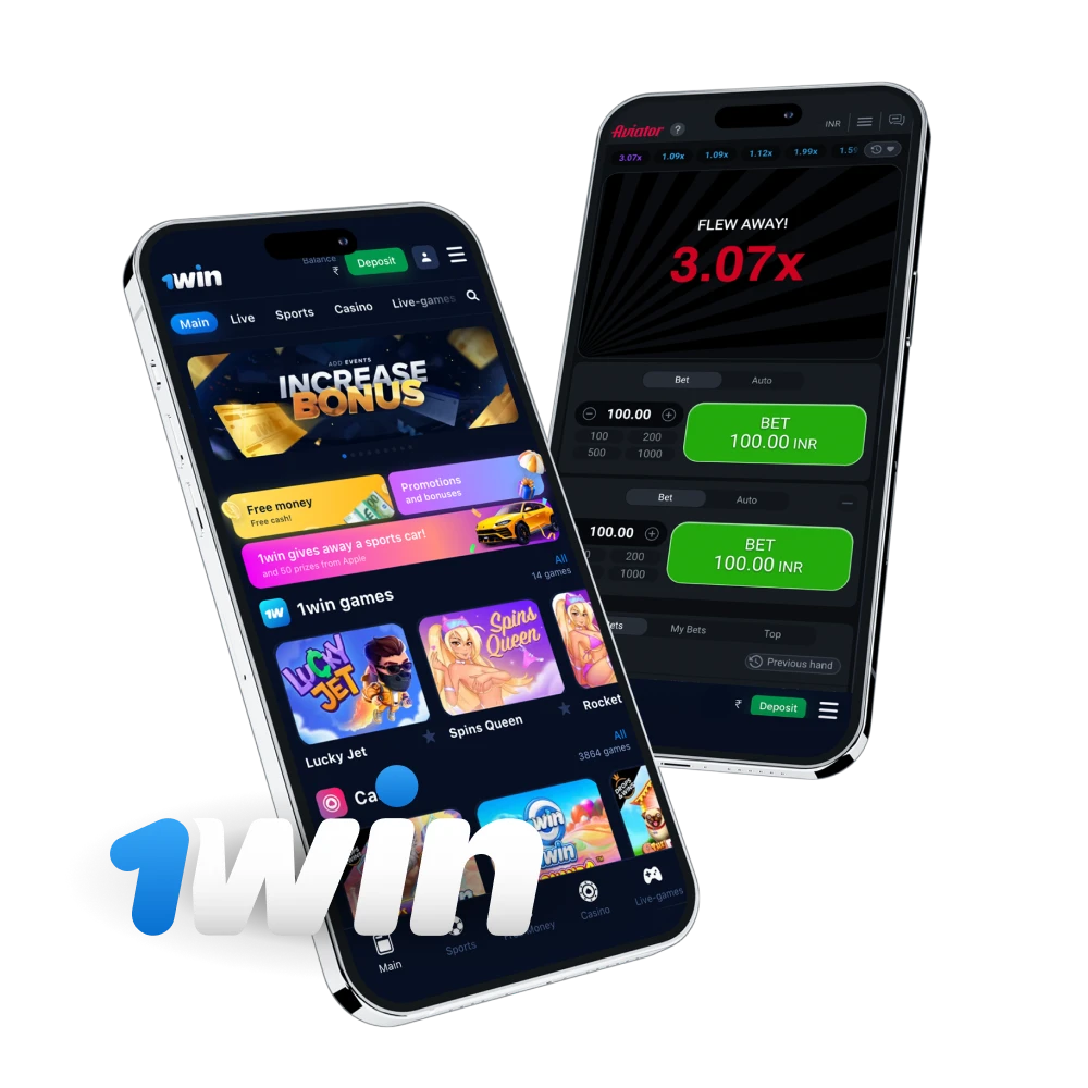 Is there a 1Win casino app for Android and iOS phones.