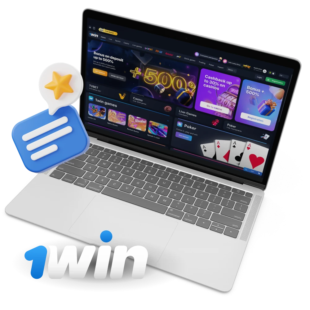 Where can I see reviews of 1win casino.