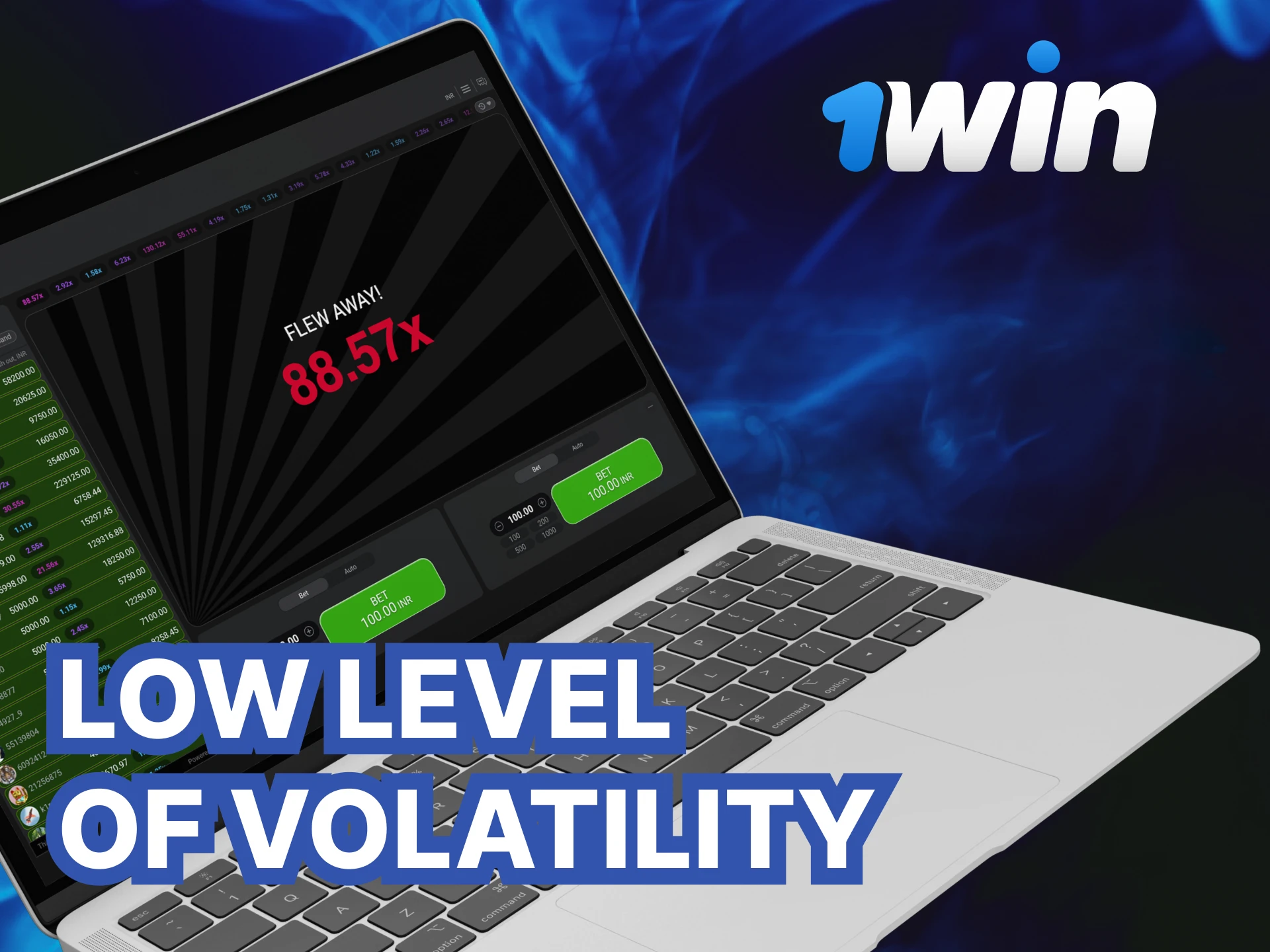 How to keep volatility low in the Aviator game at 1Win Casino.
