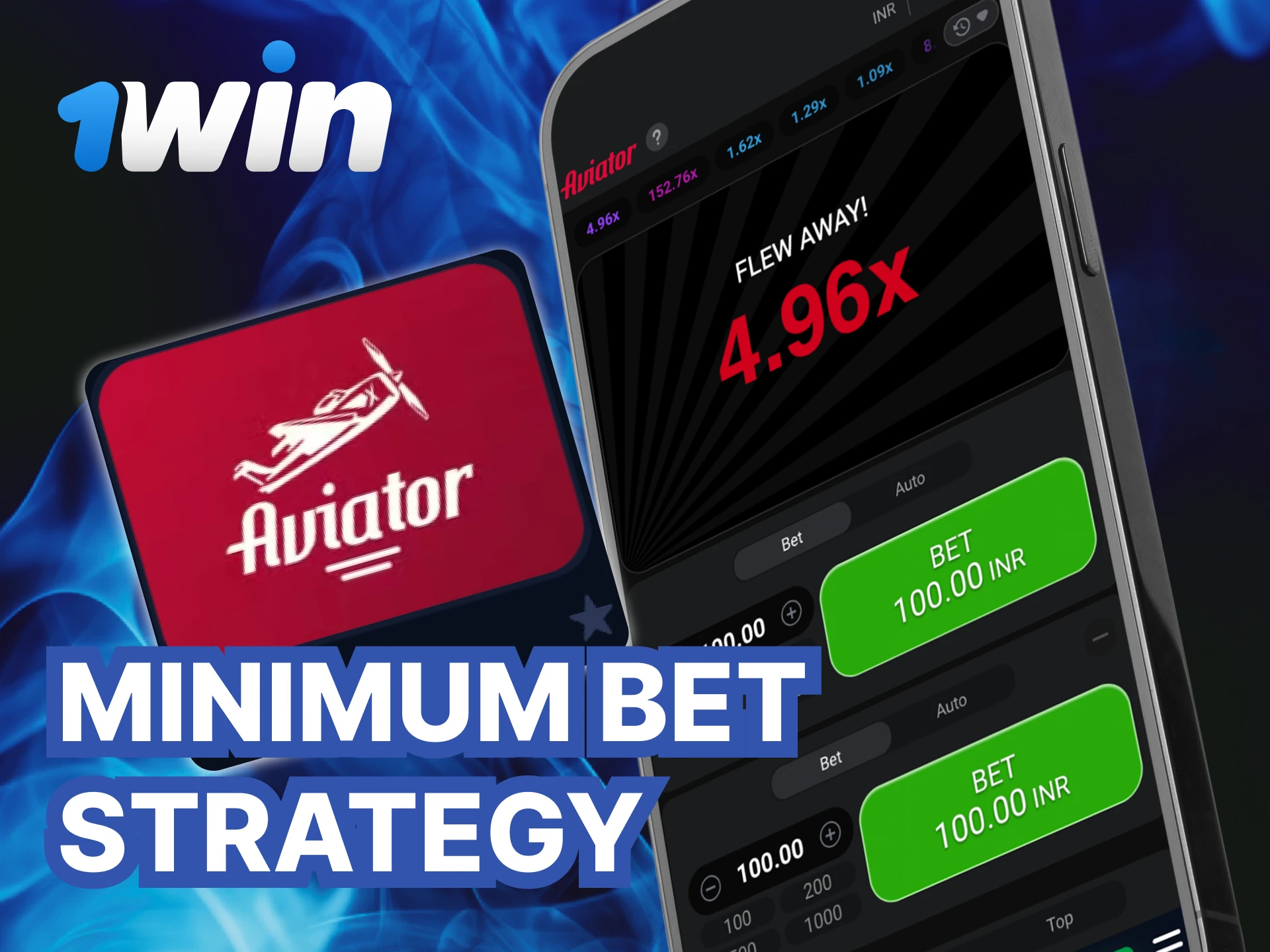 What is Minimum Bet Strategy for the Aviator game at 1Win casino.
