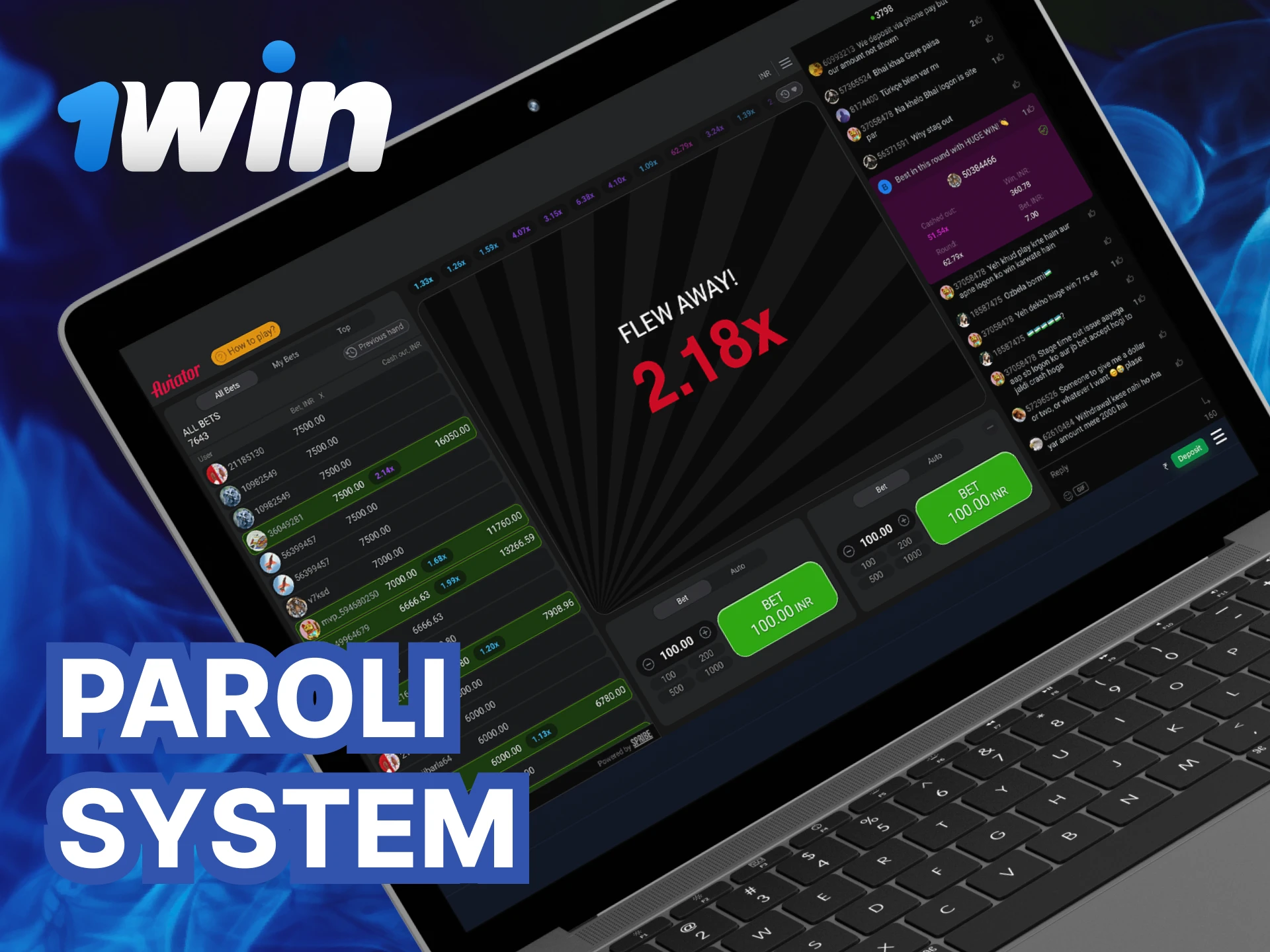 What is the Paroli System for playing in the Aviator game at 1Win casino.
