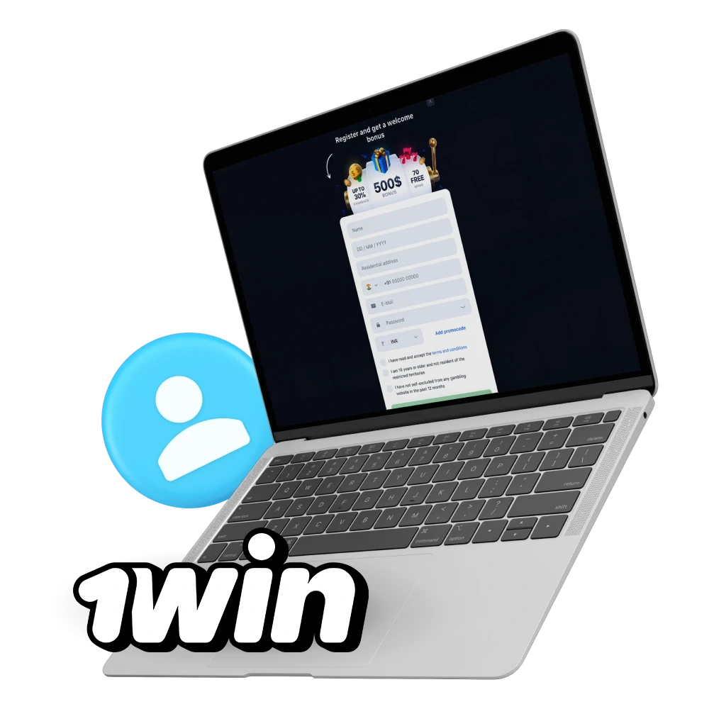 How to register on the 1Win casino website for the Aviator game.