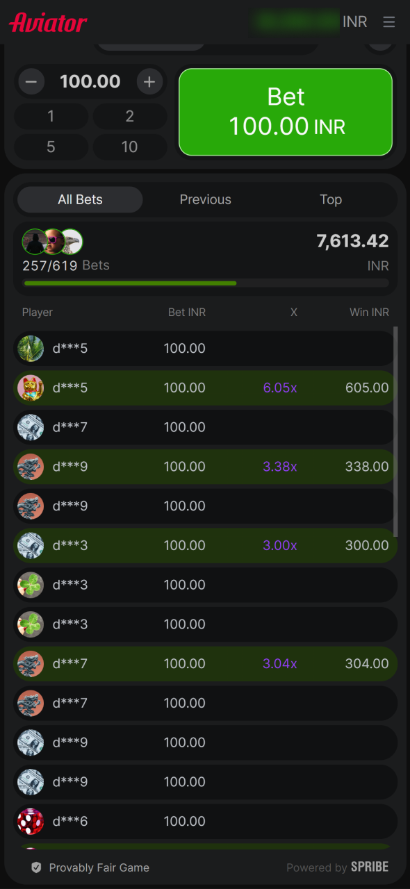Monitor all live bets and player statistics in the 1win Aviator app.