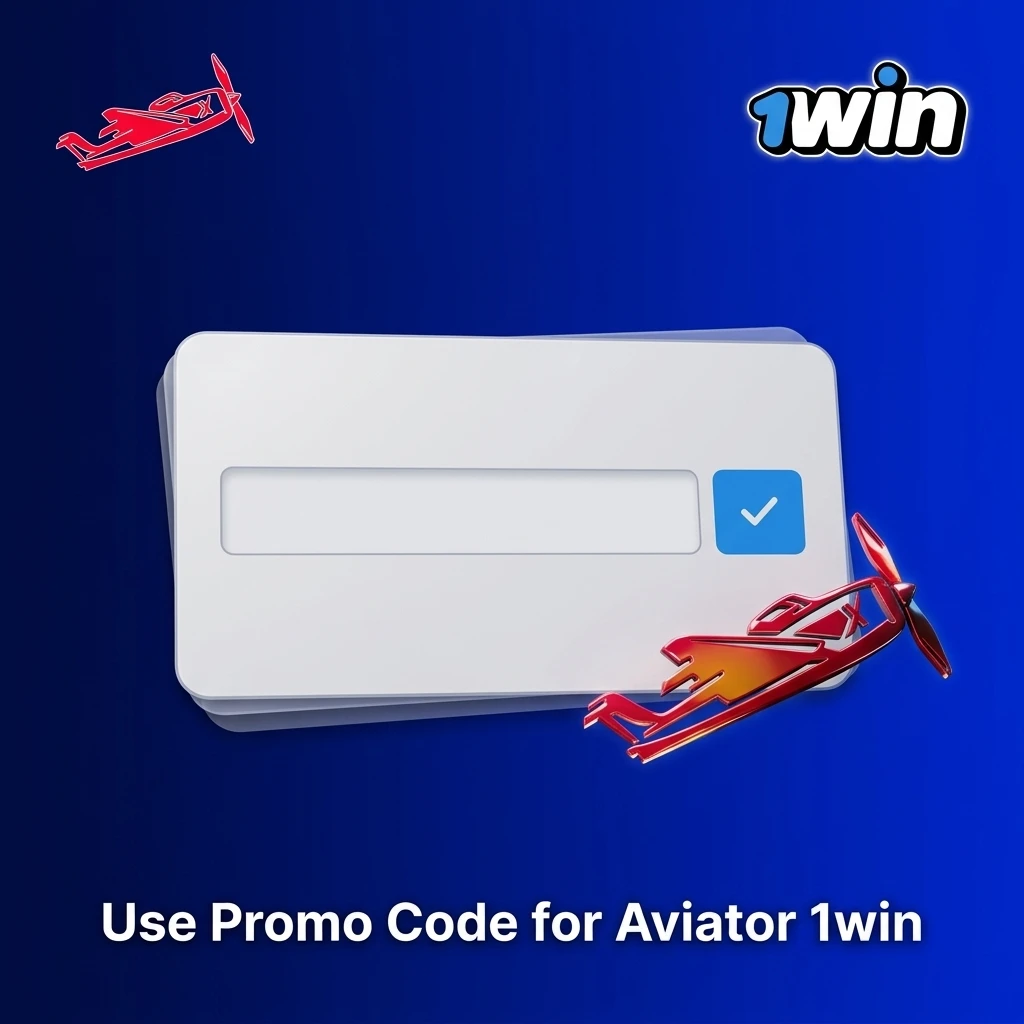 1win Aviator promo code field during registration offering extra bonus value on deposit