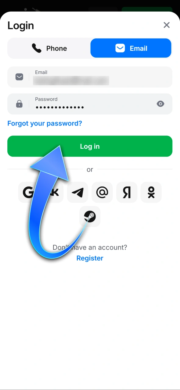 Log in to 1win to manage your withdrawals and balance.